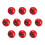 10Pcs Resin Simulation Tomato Mini Cherry Tomater Modeller Dockshus 4