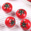 10Pcs Resin Simulation Tomato Mini Cherry Tomater Modeller Dockshus 6