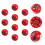 10Pcs Resin Simulation Tomato Mini Cherry Tomater Modeller Dockshus 3