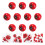 10Pcs Resin Simulation Tomato Mini Cherry Tomater Modeller Dockshus 8