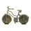 2St Zinklegering Mini Cykelskulptur Retro Vintage 3