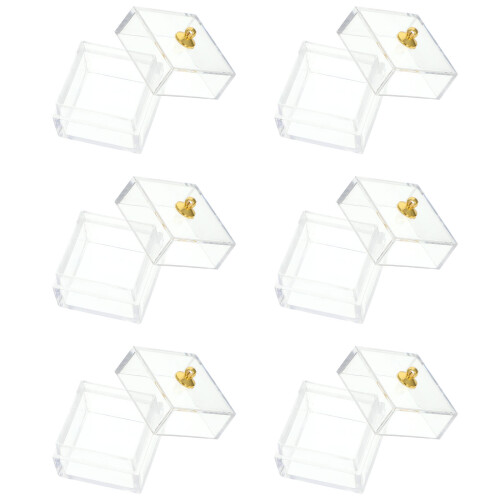 10Pcs Transparent Plastförvaringslåda För och Utsmyckning