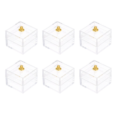 10Pcs Transparent Plastförvaringslåda För och Utsmyckning 2