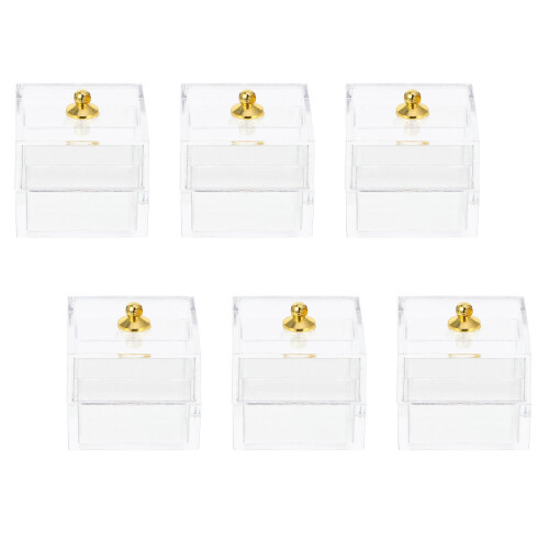 10Pcs Transparent Plastförvaringslåda För och Utsmyckning 1