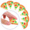 30Pcs Lekfulla Pizzaskivor Suddgummin För Barn Och Studenter 8