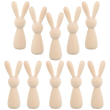 10Pcs Oavslutade Pinndockor Pinnkanin För Diy