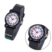 Kids 3D Vattentät Armbandsklocka Kvartsur Barn