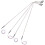 4Pcs LED Simulerade Gatlampor Modeller Mikro Landskapsdekoration 7