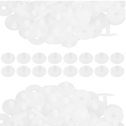 50 Set DIY Dockor Docktillbehör Dockskelett Led Plast Vit 25 Mm