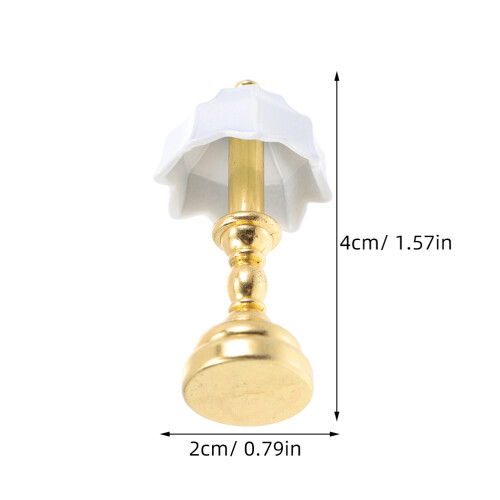 2 Delar Minibordslampa I Metall För 2