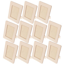10Pcs Oavslutade Träbildramar För Barns Konstverk Display