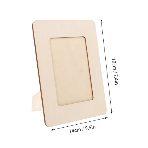 10Pcs Oavslutade Träbildramar För Barns Konstverk Display 1