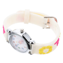 Kreativt Cartoon Barn Blommönster Armbandsklocka Present