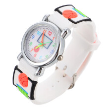 1Montre 3D Motif Basket Bracelet Silicone
