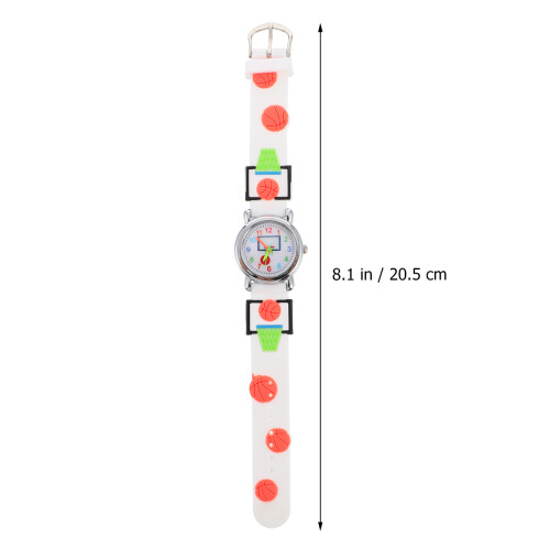 1Montre 3D Motif Basket Bracelet Silicone 2