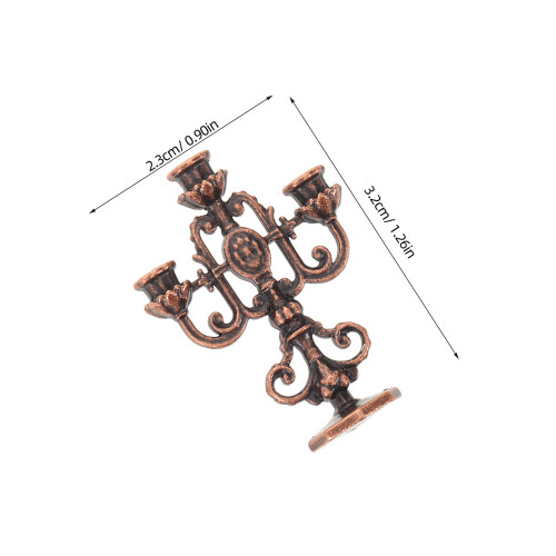 Miniature Ljushållare För Dockskåp: Kandelaber DIY 2