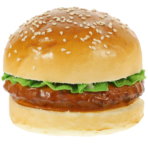 Realistisk Hamburger, Simulerad Mat För Fotografering