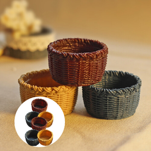 6 Pcs Mini Korgmodell Förvaringskorg Inredningstillbehör 1