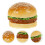 Realistisk Hamburger, Simulerad Mat För Fotografering 7