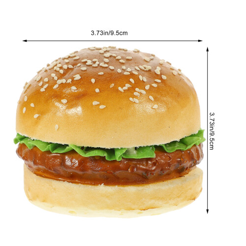Realistisk Hamburger, Simulerad Mat För Fotografering 1