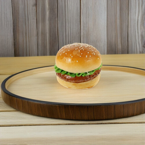 Realistisk Hamburger, Simulerad Mat För Fotografering 2