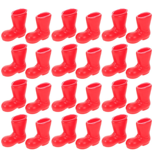 200 Pcs Miniatyr Tomteboots Tillbehör Docklek Leksak