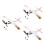 3St Leksak Diy Banddriven Flygplan Glidflygplan Modell 8