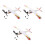 3St Leksak Diy Banddriven Flygplan Glidflygplan Modell 2