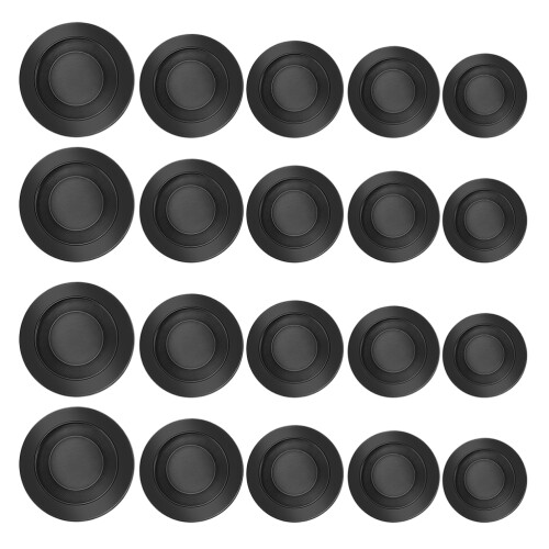 50Pcs Sparsgrispropp: Gummipropar Till Pengaskrin, Svart