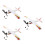 3St Leksak Diy Banddriven Flygplan Glidflygplan Modell 6