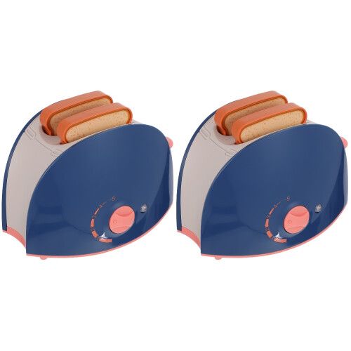 2 Stycken Mini Leksak Brödbagare För Barns Lekplatta 2