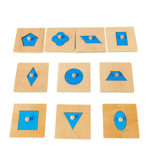 10Pcs Geometriska Form Inlägg För Montessori Leksaker