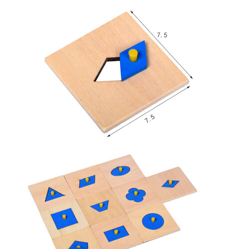 10Pcs Geometriska Form Inlägg För Montessori Leksaker 1