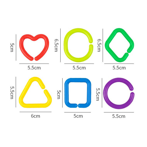 75Pcs Geometriska -Leksaker För Bebisar Utbildning Sensorisk Lek 1