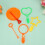 1 Set/10 Pcs Blås Bubblar Lärospel Plastbubbelverktyg För Barn 6