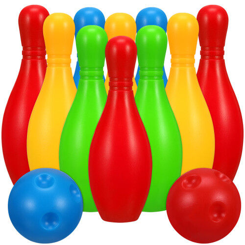 4 Set Bowlinglektyg Mini Bowling För Barn Bebisar (11 Cm )