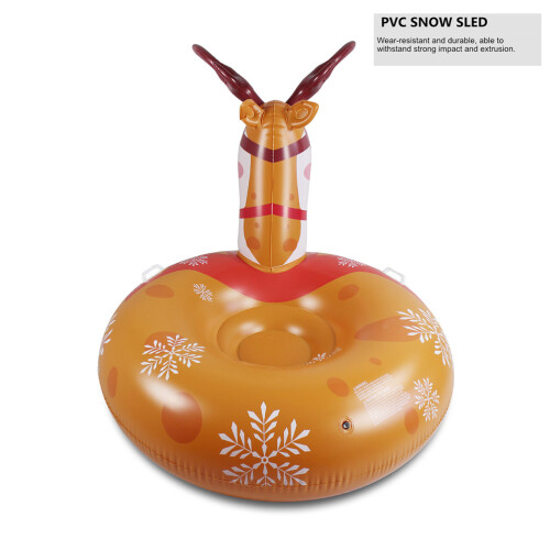 1 Styck Deer Snösläde Utomhusutrustning Pvc Influerbar Snörör 2