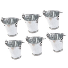 6Pcs Miniaturläglare Mini Trädgårdsbägare Modellhus