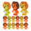 18Pcs Lejonrader 3D Radergummi TPR 8