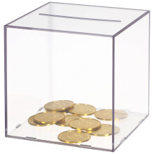 Small Skrivbords Sparsgris I Akryl Transparent