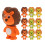18Pcs Lejonrader 3D Radergummi TPR 11