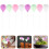8Pcs 1/12 Mini Miniatyr Ballonger För Dockhus 7
