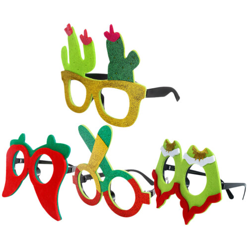 12 Stycken Mexikanska Glasögonramar Cinco De Mayo 2