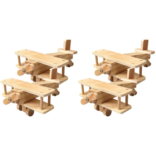 4 Sett Träpussel 3D Modellspel Utbildande Leksak För Barn 1