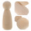 10Pcs Trädocka Barn Graffiti Leksaker (65Mm ) 4