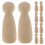 10Pcs Trädocka Barn Graffiti Leksaker (65Mm ) 3