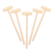 5Pcs Mini Trähammare Mjukslag Lekgods För Barn