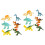 12 Pcs Simulation Dinosaur Modell Plastdjur Barnlekzeug 8