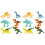 12 Pcs Simulation Dinosaur Modell Plastdjur Barnlekzeug 3