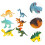 12 Pcs Simulation Dinosaur Modell Plastdjur Barnlekzeug 9